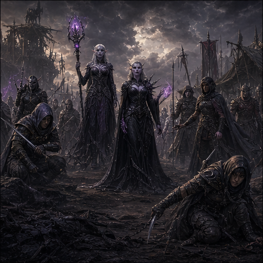 The Chaos Lands (Lands of the Forsaken / Worlds Edge Mountains) organisations illustration.