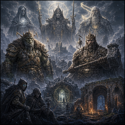 Northern Hordelands lore points illustration.