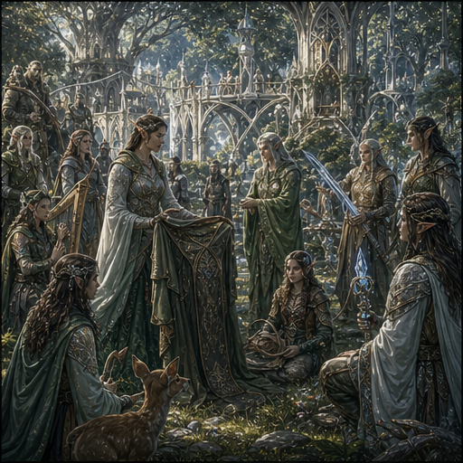 Silveroak Forest regional life illustration.