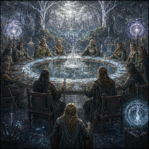 Silveroak Forest lore points illustration.